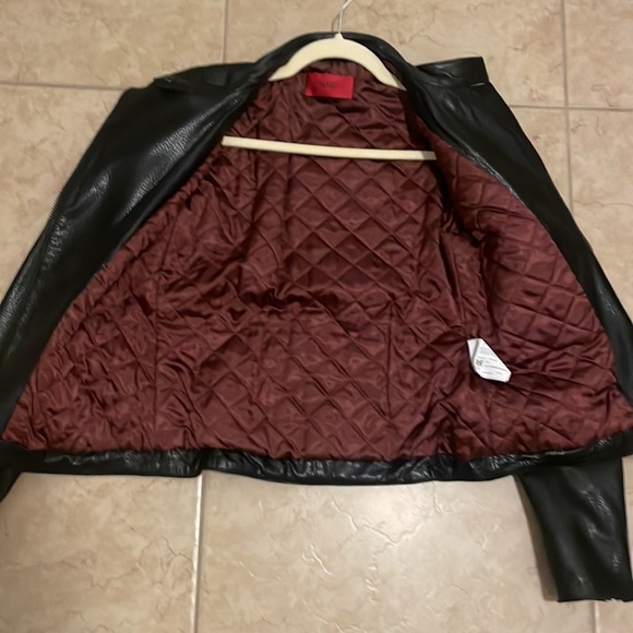 Hugo boss womens black leather jacket size small - Picture 7 of 9